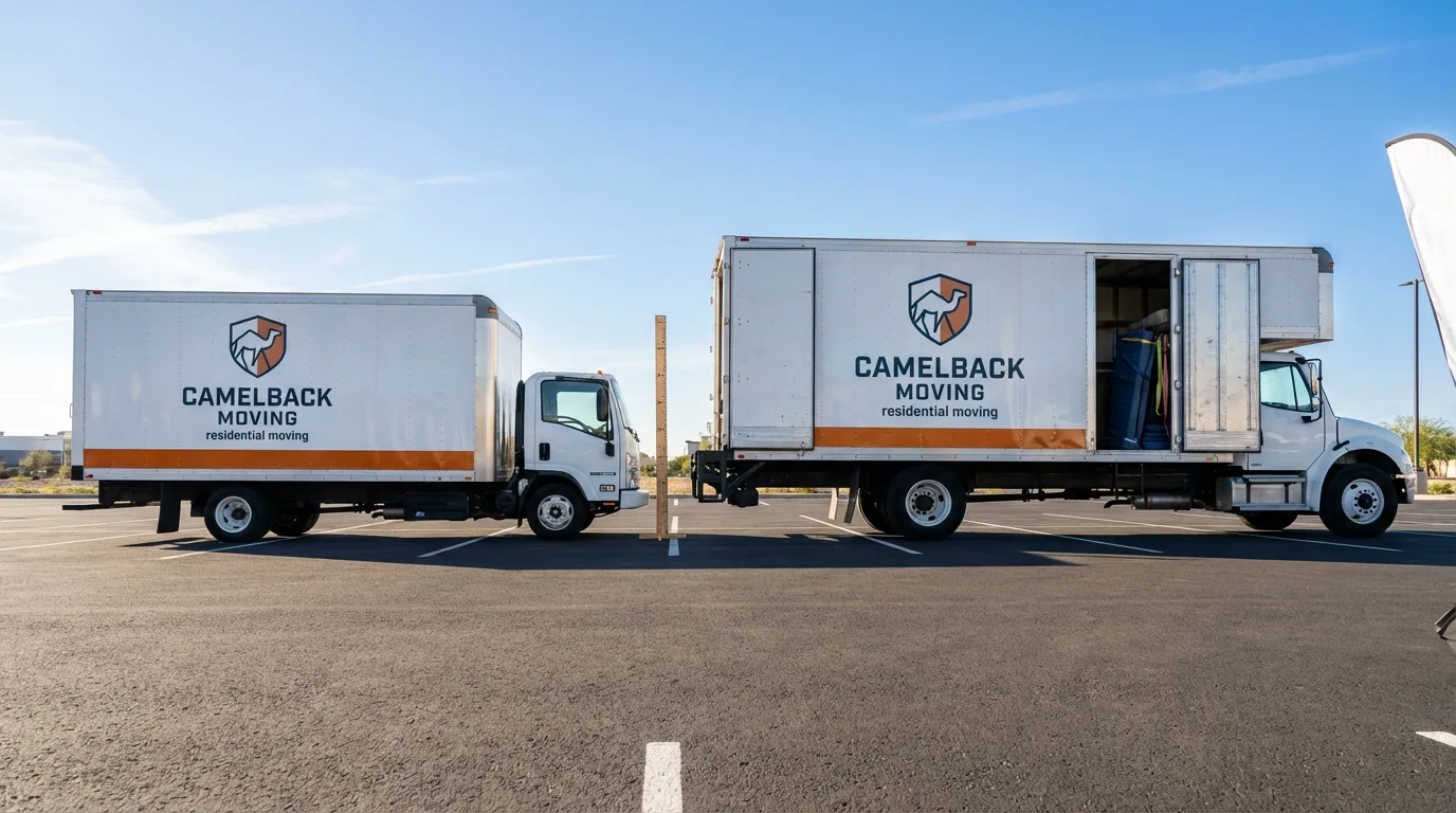 Moving truck size capacity guide in Holcomb